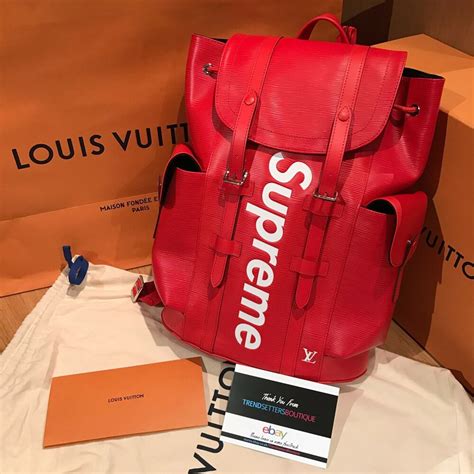 supreme x Louis Vuitton bag